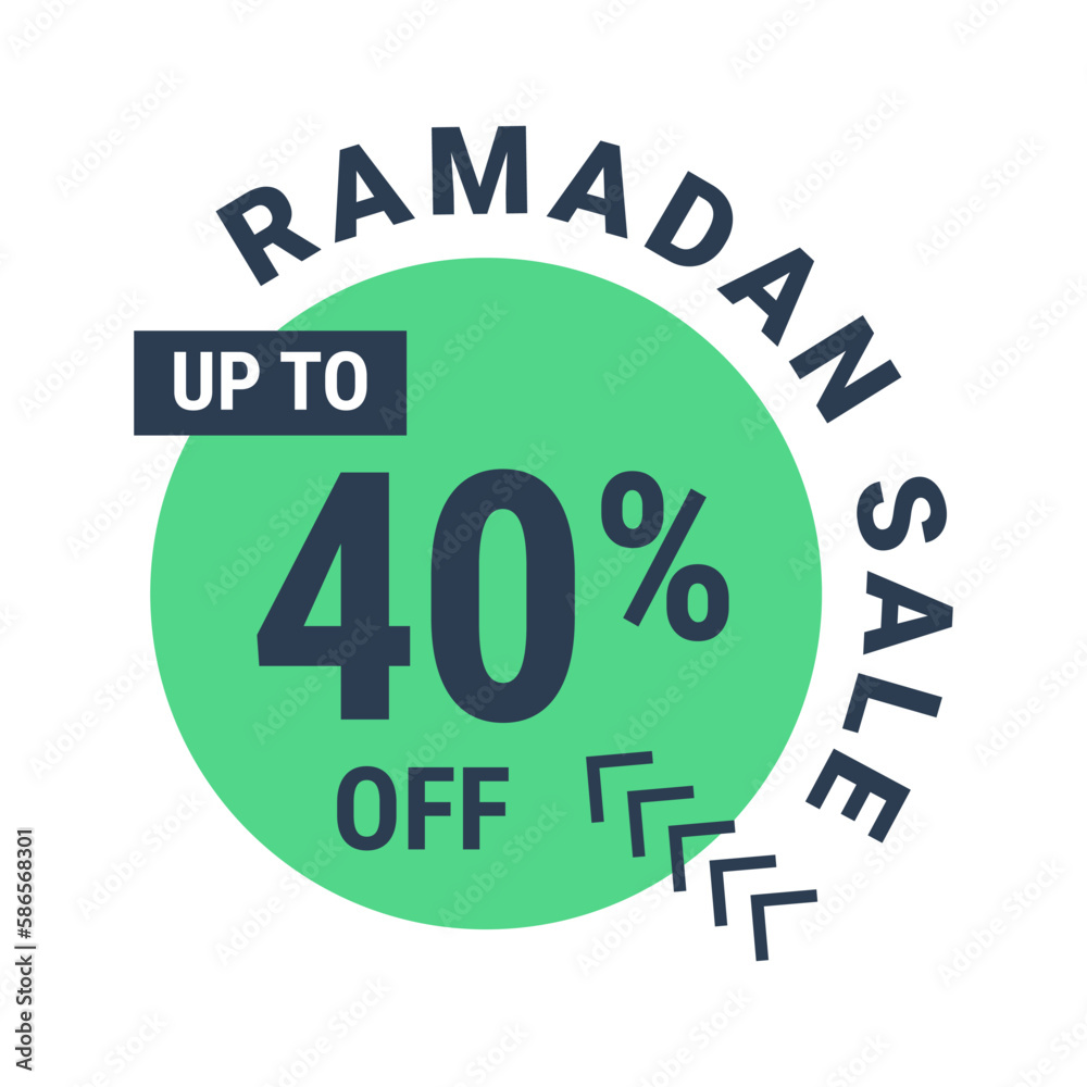 Ramadan Super Sale Get Up to 40% Off on Dotted Background Banner