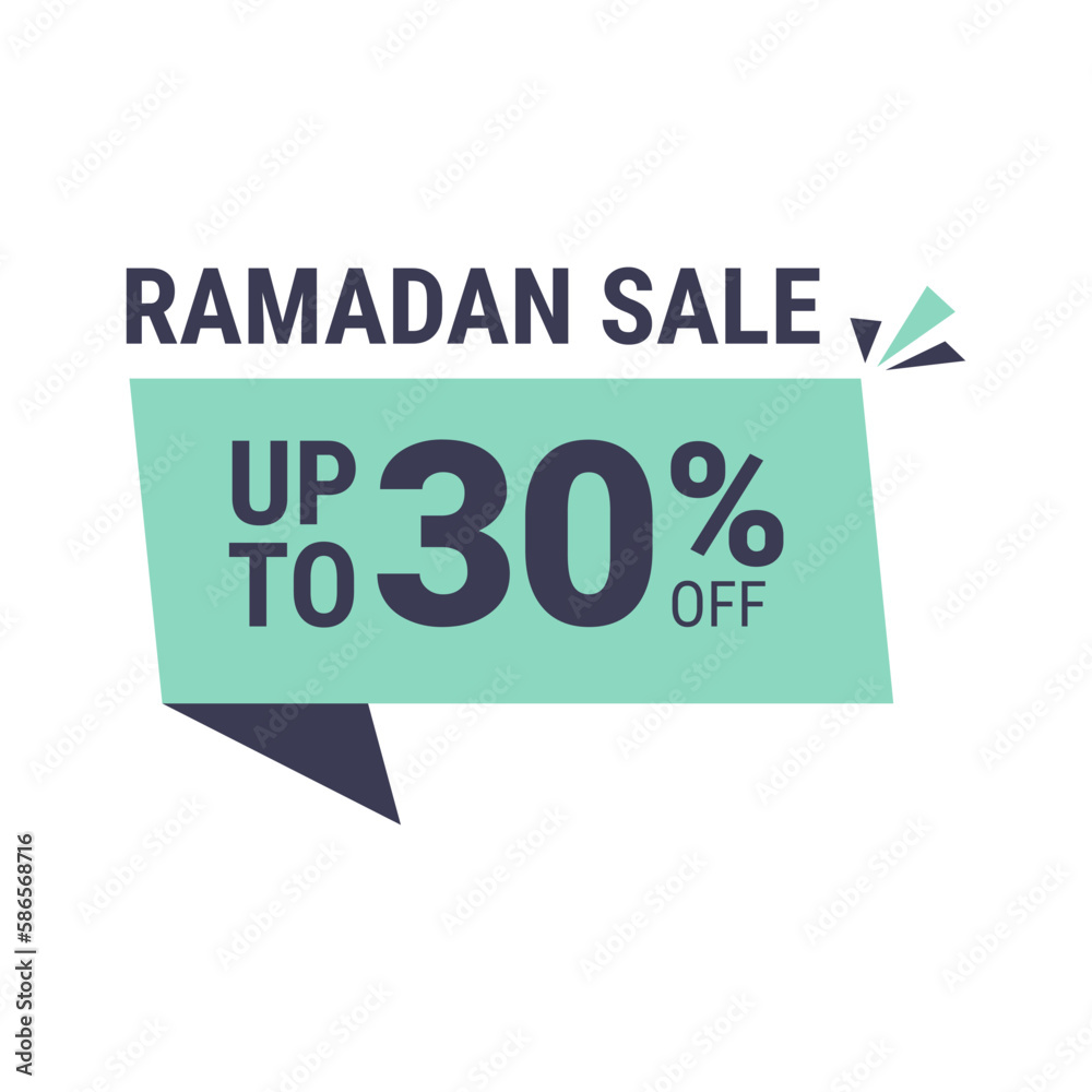 Ramadan Super Sale Get Up to 30% Off on Dotted Background Banner