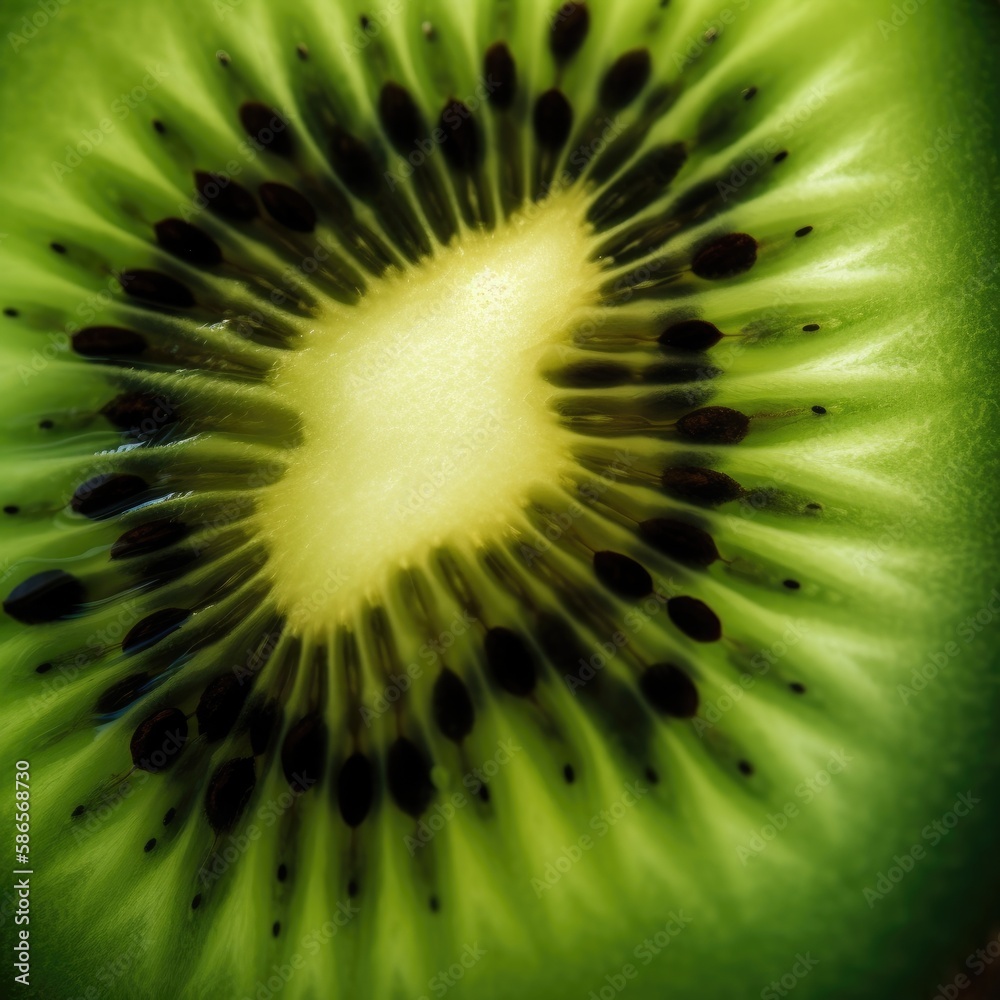 Vibrant, fresh green sliced Kiwi texture. Gen AI Vibrant, fresh green sliced Kiwi texture. Gen AI
