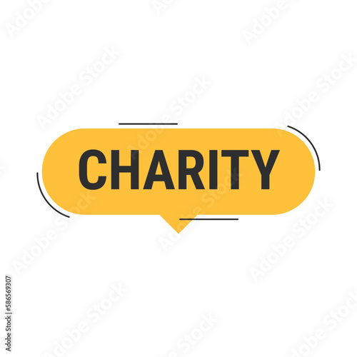 Charity and Generosity Orange Vector Callout Banner with Reminder to Give During Ramadan