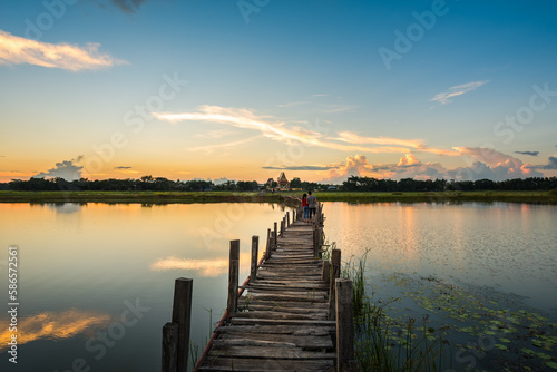 Wood bridge