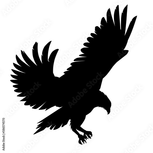 eagle silhouette vector