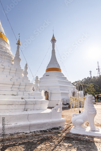Wat Phrathat Doi Kong Mu is an ancient Thai Buddhist temple in Mae Hong Son province, It is located on Doi Kong Mu hill 1,300 m above sea level