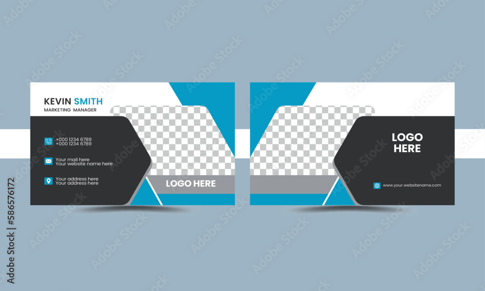 Modern creative professional  business card 