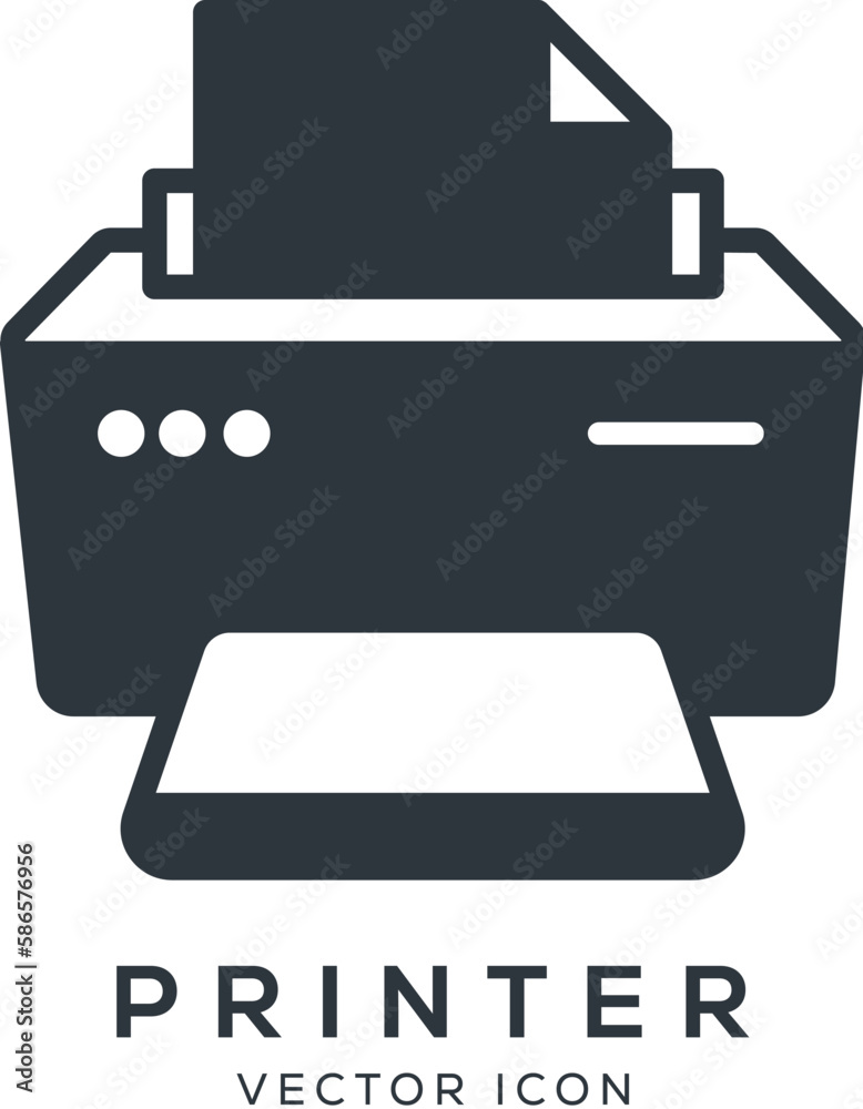 Printer scanner icon, Printer flat icon Printer scanner icon, Printer flat icon