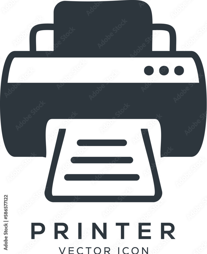 Printer scanner icon, Printer flat icon Printer scanner icon, Printer flat icon