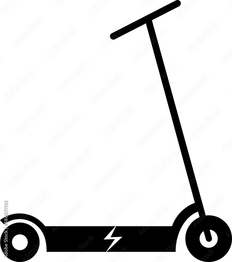 Electric scooter vehicle icon illustration Electric scooter vehicle icon illustration