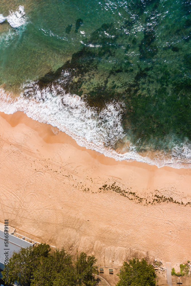 drone shot of beach drone shot of beach