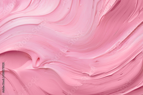 pink drawing trowel stroke texture background, AI generated