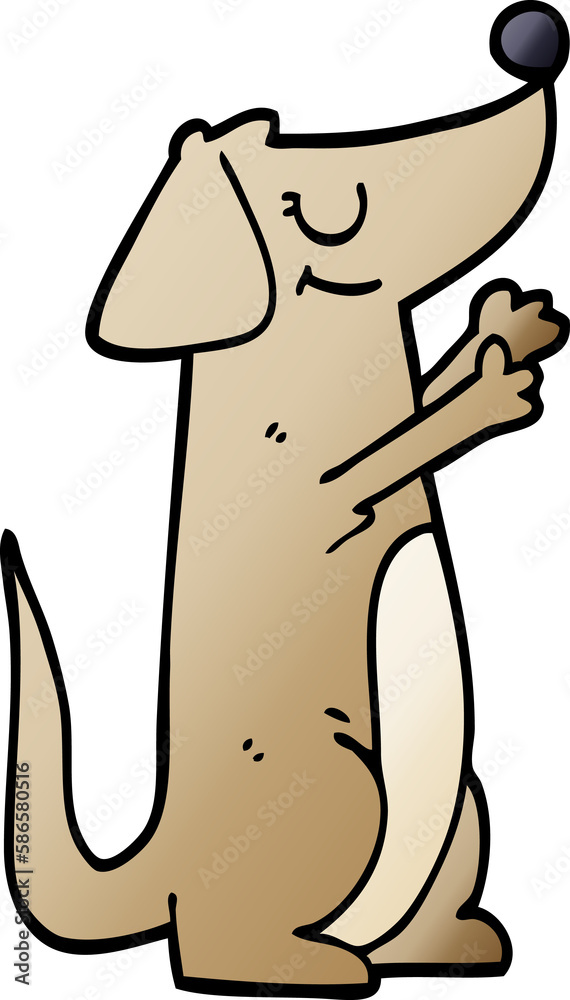 Obraz premium cartoon doodle dog