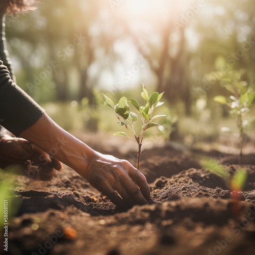 Planting Trees for a Sustainable Future: Community Garden and Environmental Conservation - Promoting Habitat Restoration and Community Engagement on Earth Day