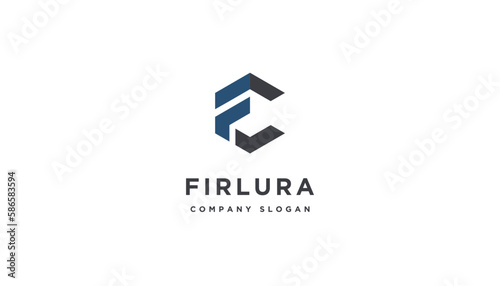 Initials letter CF logo design vector illustration. Letter CF suitable for business and consulting logos