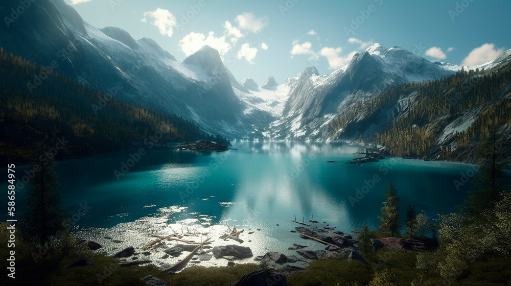 Obraz premium Berglandschaft 