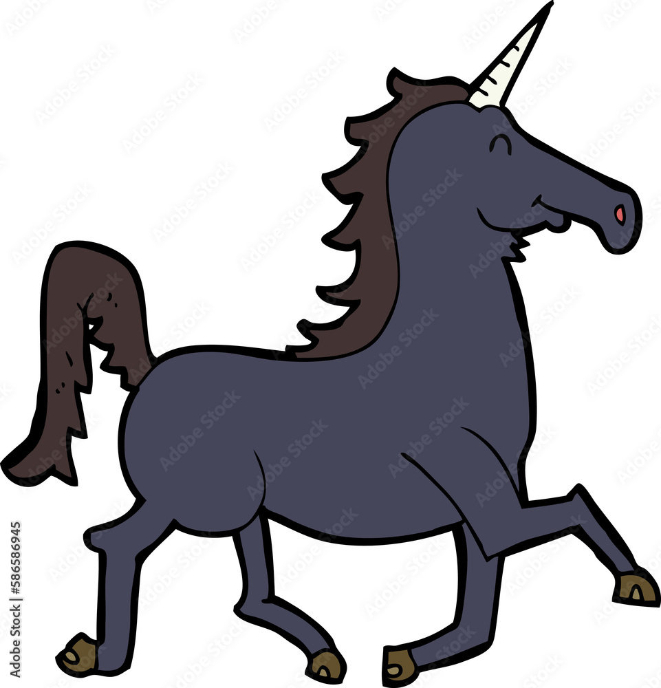 Fototapeta premium cartoon unicorn
