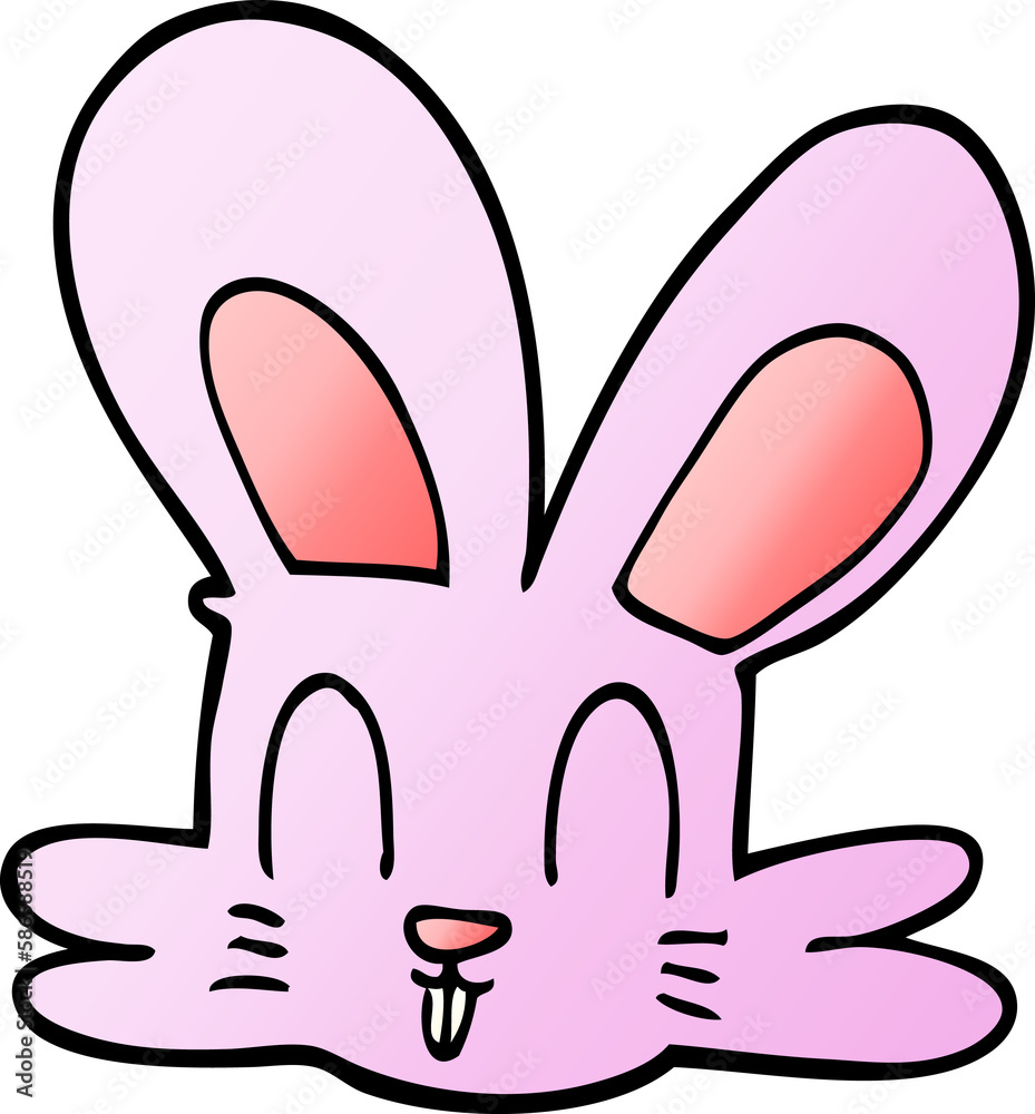 Fototapeta premium cartoon doodle cute bunny