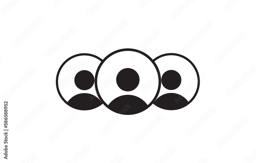 User icon vector in trendy flat design User icon vector in trendy flat design