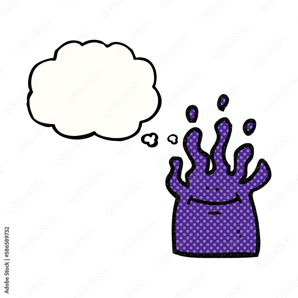 thought bubble cartoon little alien thought bubble cartoon little alien