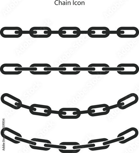 chain icon.  vector chain icon design isolated on white background.