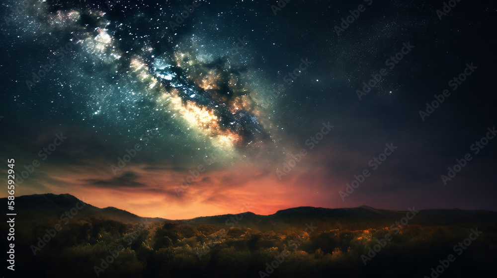 AI Generated milky way galaxy images AI Generated milky way galaxy images