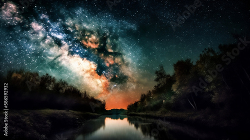 AI Generated milky way galaxy images