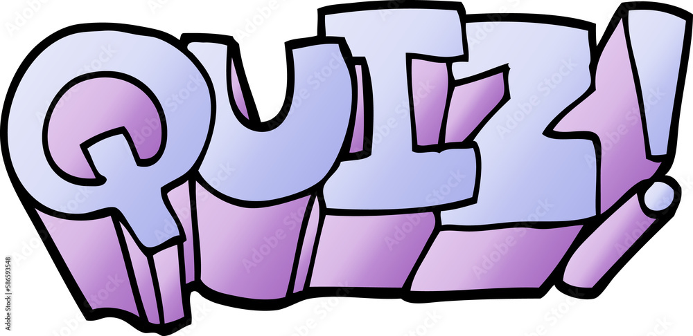 vector gradient illustration cartoon quiz symbol vector gradient illustration cartoon quiz symbol