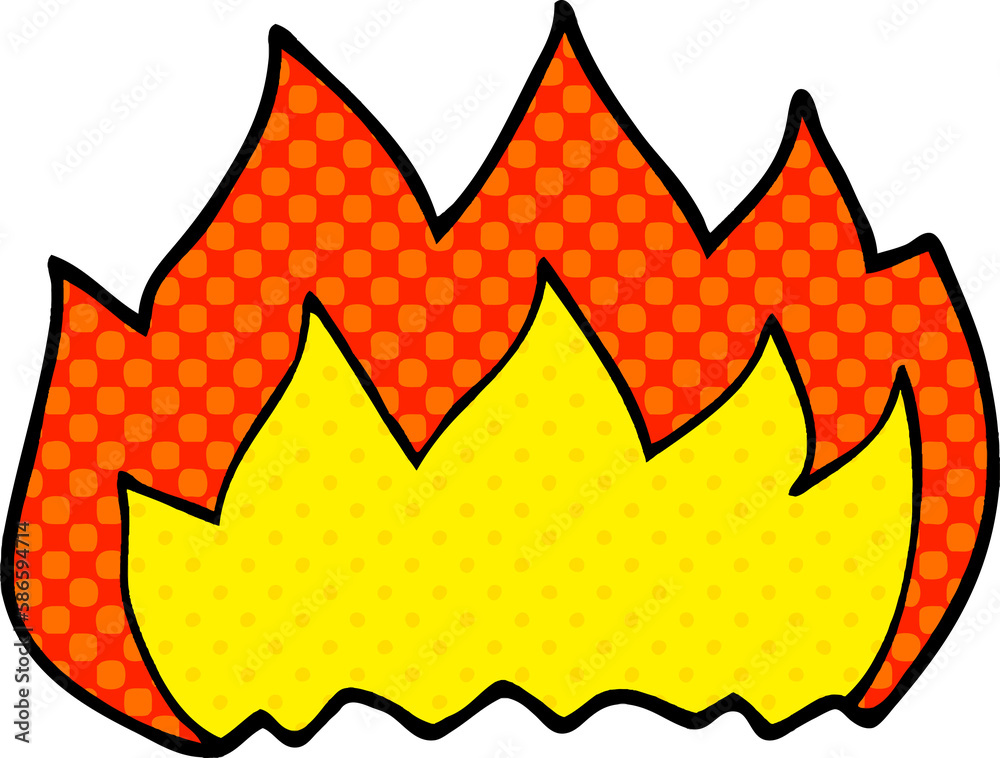 cartoon doodle hot flame cartoon doodle hot flame