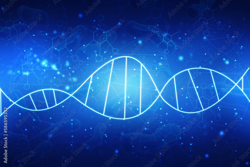 2d render of dna structure, abstract background 2d render of dna structure, abstract background