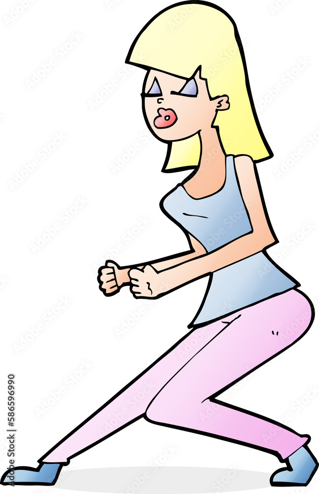 cartoon crazy dancing girl cartoon crazy dancing girl