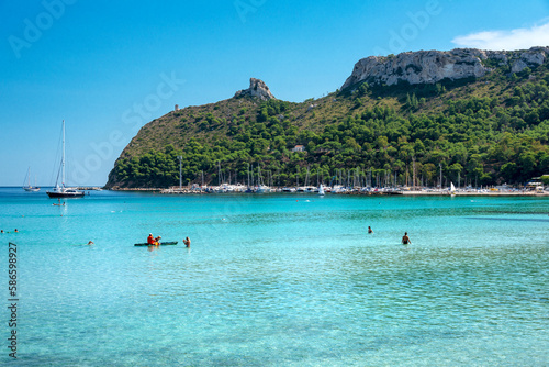Photos Poetto beach, crystal clear water and the famous Sella del Diavolo, Cagliari, Sa