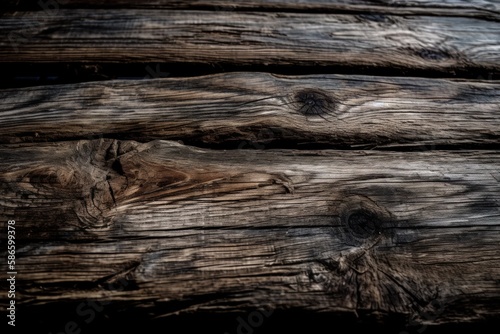 Rustic Weathered Wooden Plank with Rich Texture