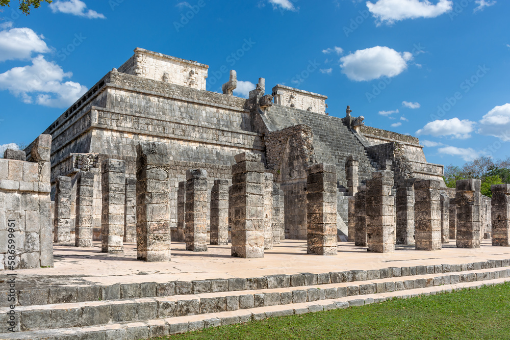 The ancient Mayan city of Chichen Itza in Mexico on the Yucatan Peninsula