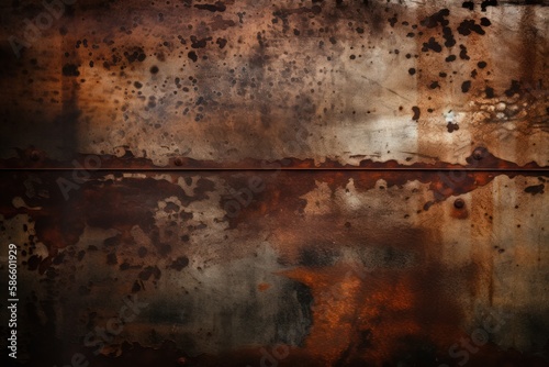 Vintage Grunge Rusty Copper Bronze Metal Texture Background