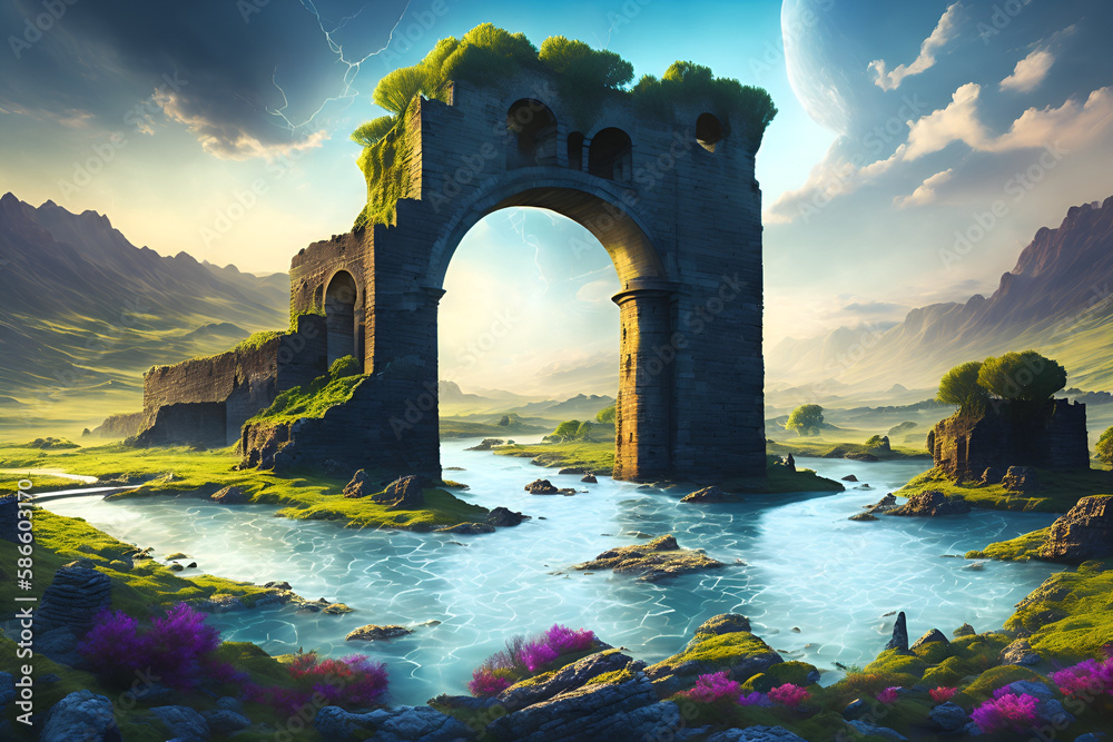 ruins of ancient fortress