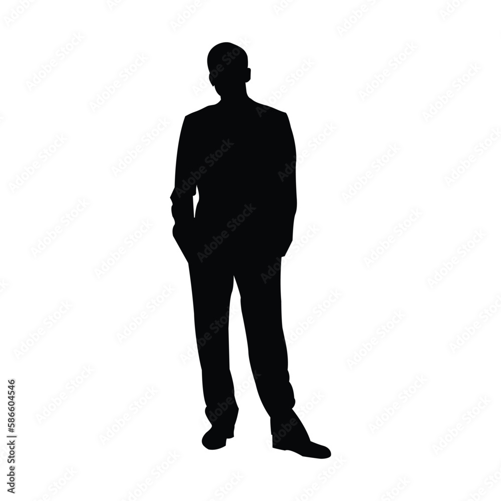 silhouette black a nice man silhouette black a nice man