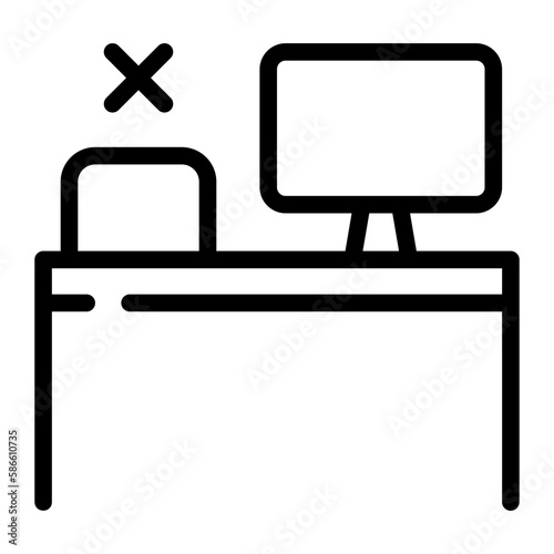 absence line icon