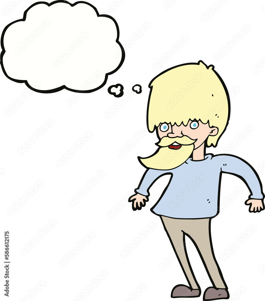 cartoon bearded man shrugging shoulders with thought bubble cartoon bearded man shrugging shoulders with thought bubble
