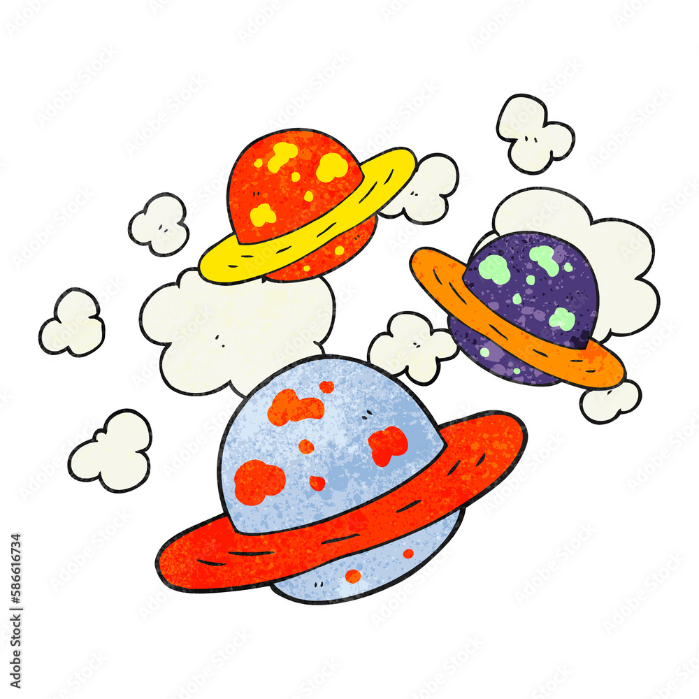 textured cartoon planets textured cartoon planets