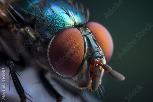 Fly head detailed macro photography © Alex