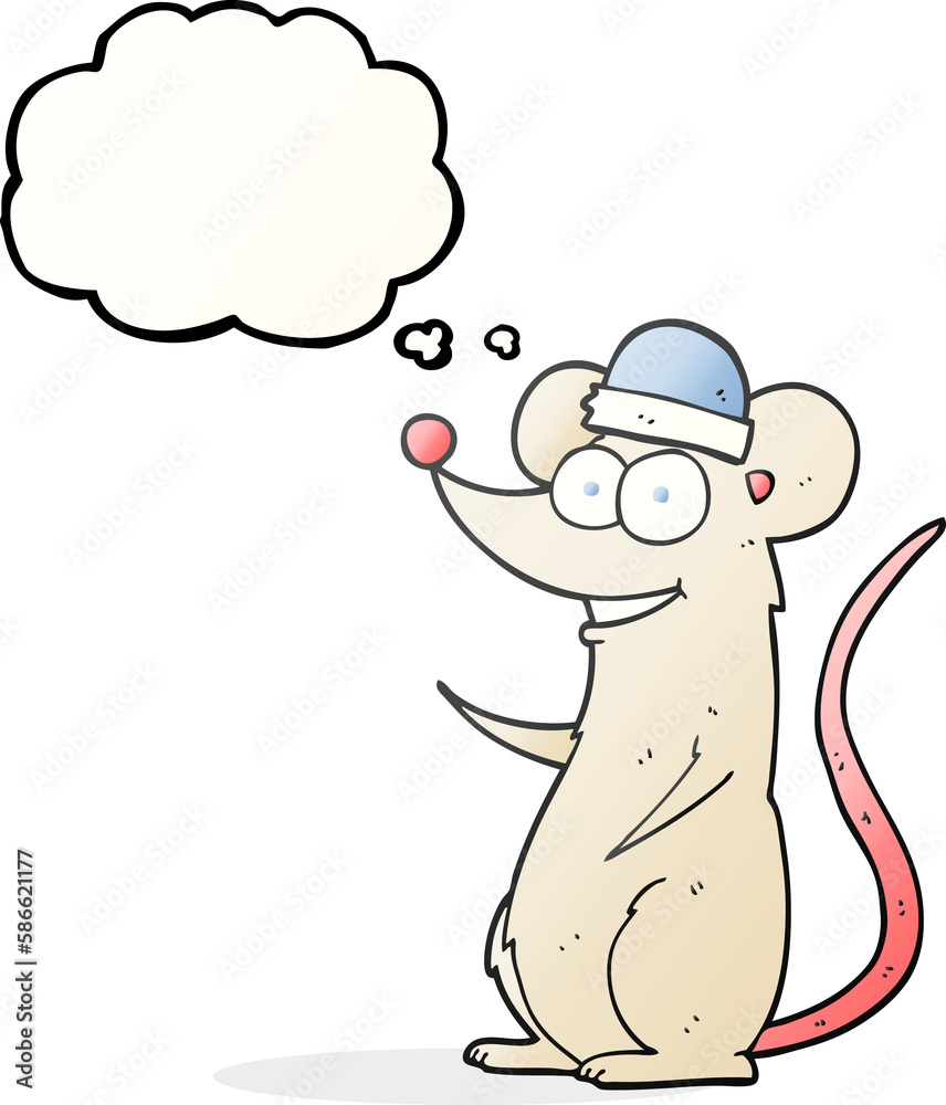 thought bubble cartoon happy mouse thought bubble cartoon happy mouse