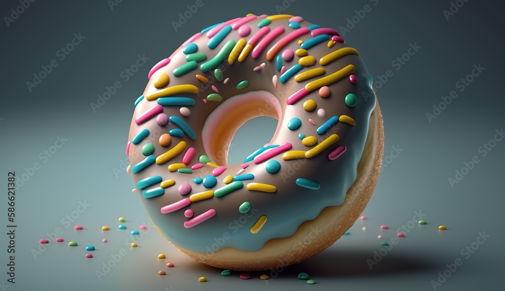  Delicious donut - AI generative