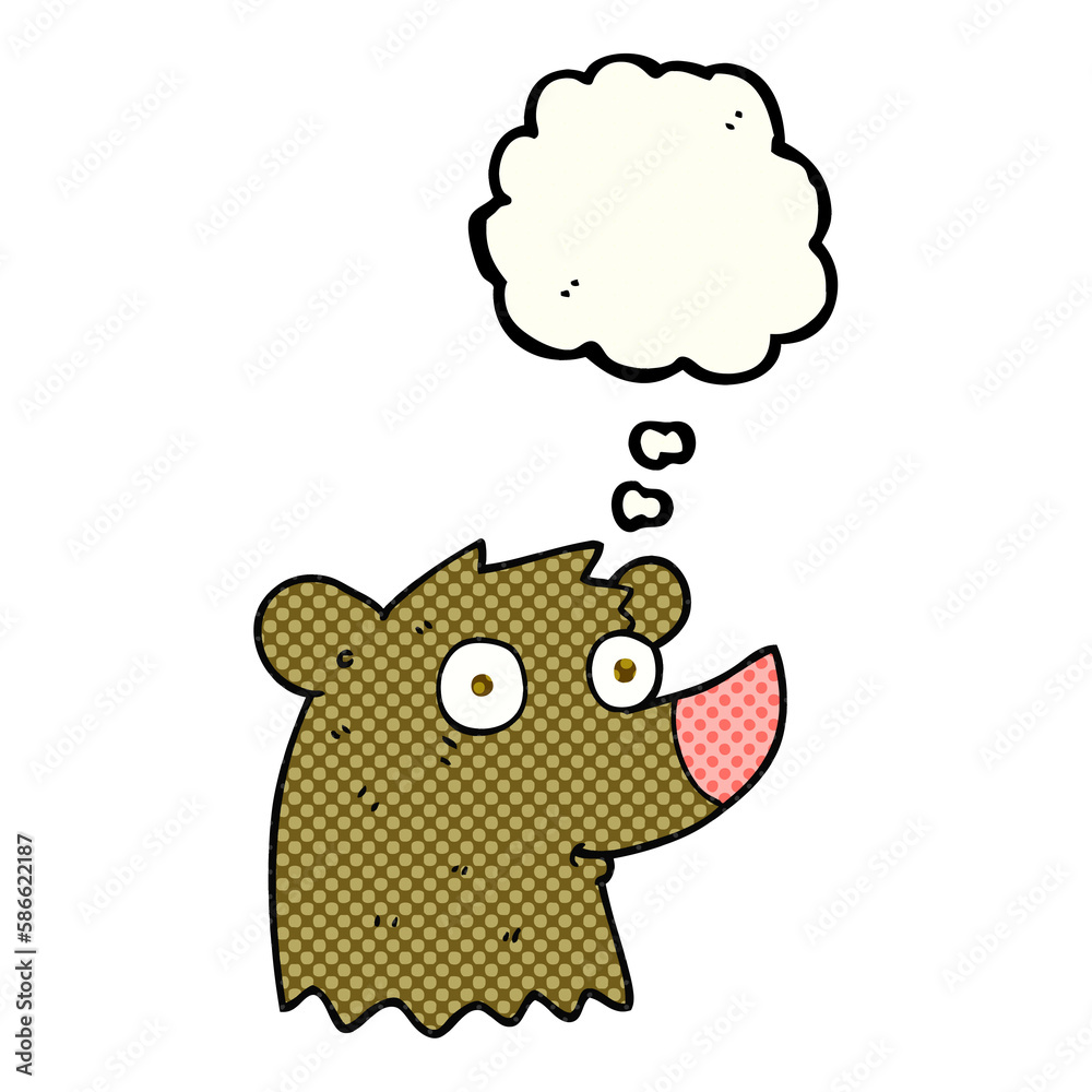 thought bubble cartoon bear thought bubble cartoon bear