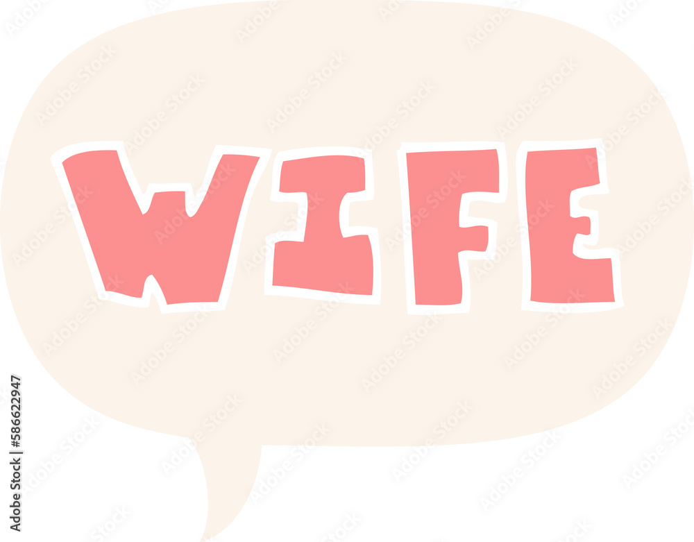 cartoon word and speech bubble in retro style cartoon word and speech bubble in retro style
