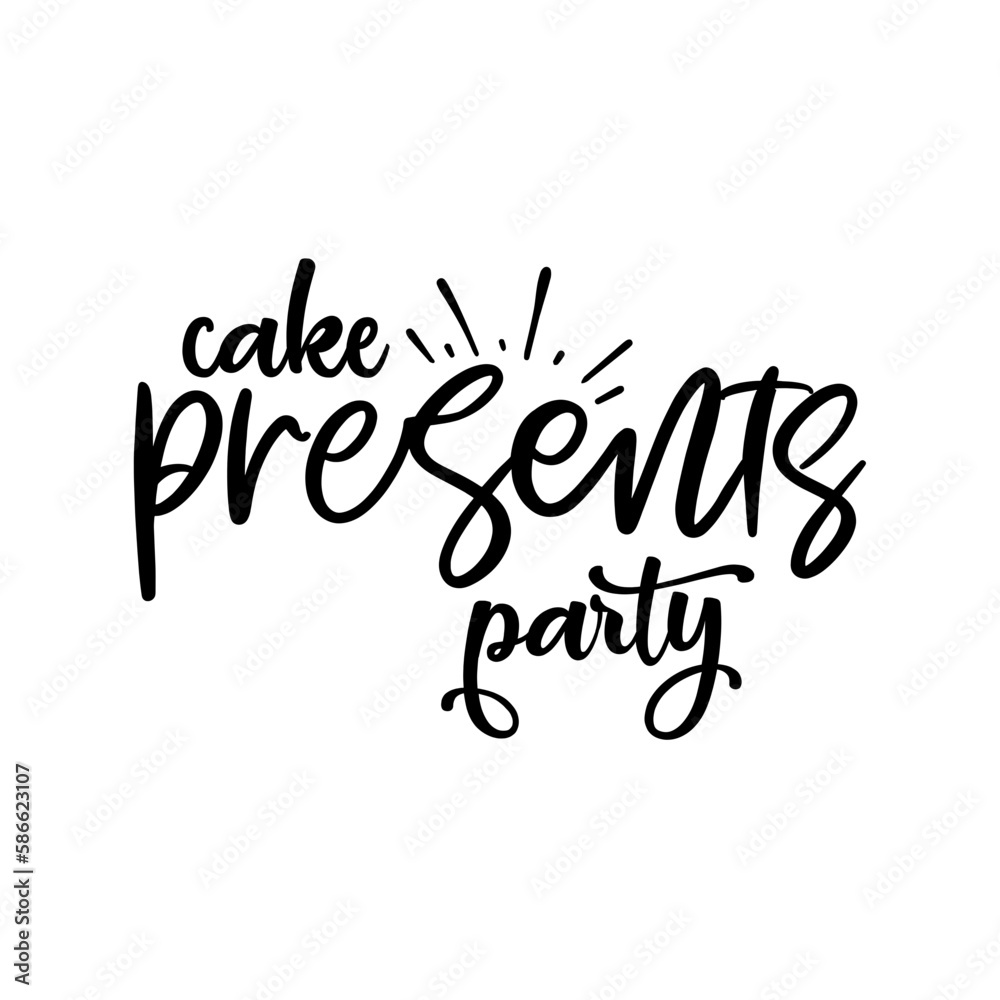 cake presents party