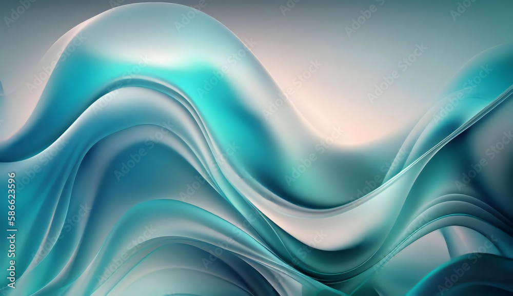 Fototapeta premium Abstract Background. Abstract Light Background. Abstract 3D Background. Abstract Fluid Wave 3D Background. Gradient design element for backgrounds, banners, wallpapers, posters and covers.