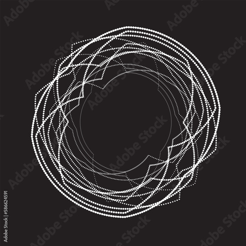 Abstract oval Lines Background with geometric circles . Vector rotating ellipse Line Design . Poster template . Concentric circles logo .Minimal art 