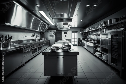 Fototapeta Naklejka Na Ścianę i Meble -  Modern restaurant kitchen