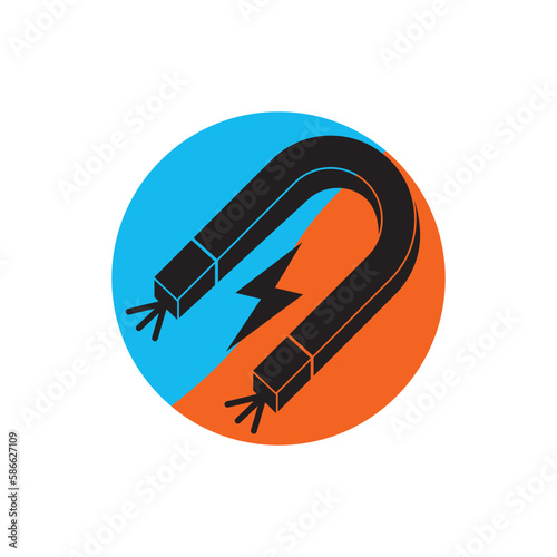 Magnet symbol icon,logo illustration design template