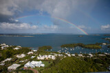 An unusual double rainbow appears in this gorgeous view from Bermuda's Gibbs Hill lighthouse