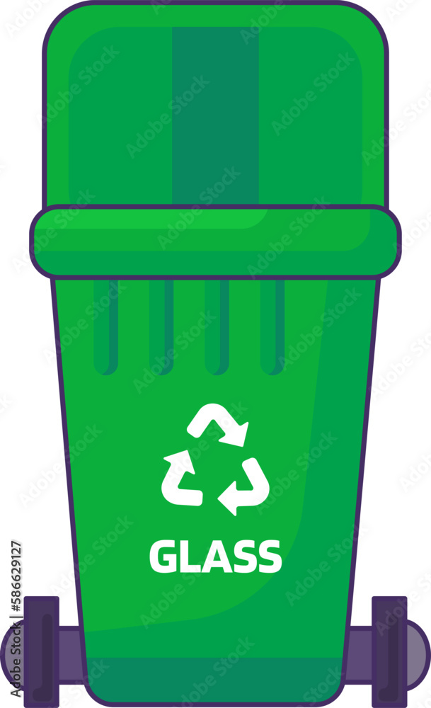 Opened transportable container with lid for storing, recycling and