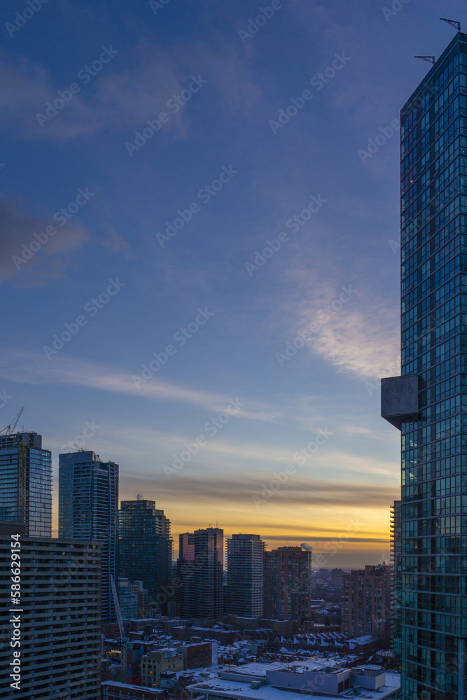 Obraz premium View on Skyscrapers in Toronto Ontario Canada
